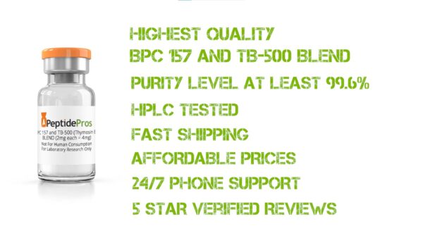 BPC 157 and TB-500 BLEND  (2mg each = 4mg total)