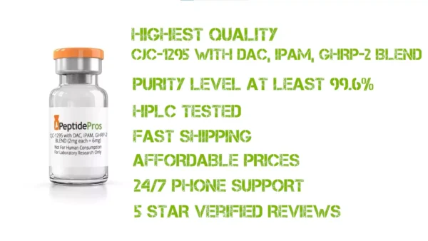 CJC-1295 with DAC, IPAM, GHRP-2 BLEND (2mg each = 6mg)