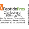 Clenbuterol HCL 200mcg/ml @ 30ml