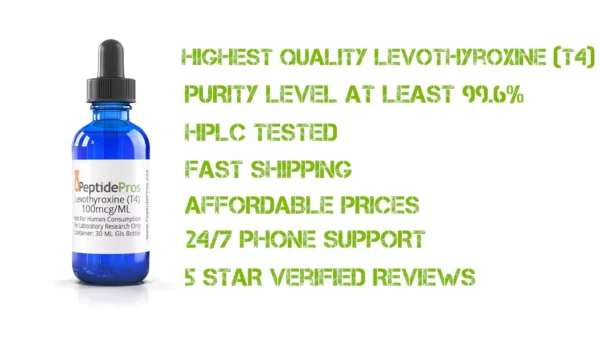 Levothyroxine (T4) 100mcg/ml @ 30ml