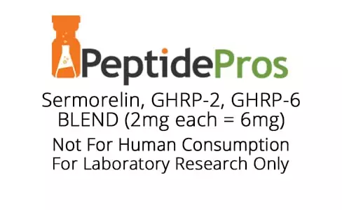 Sermorelin, GHRP-2 and GHRP-6 BLEND (2mg each = 6mg)