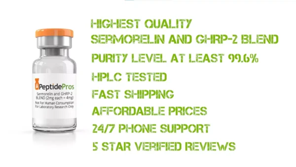 Sermorelin and GHRP-2 BLEND (2mg each = 4mg total)