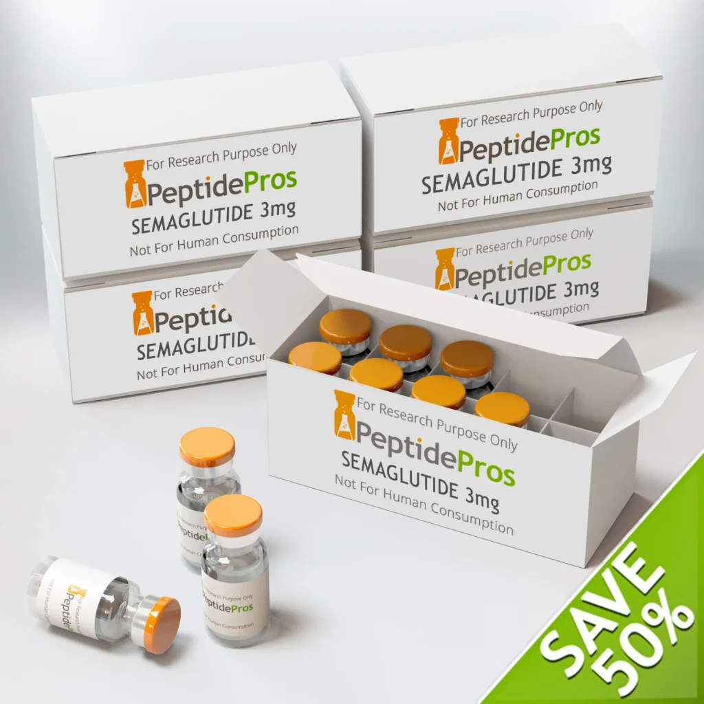 Semaglutide 3mg 100 VIALS AT 50% - Health Peptide Shop
